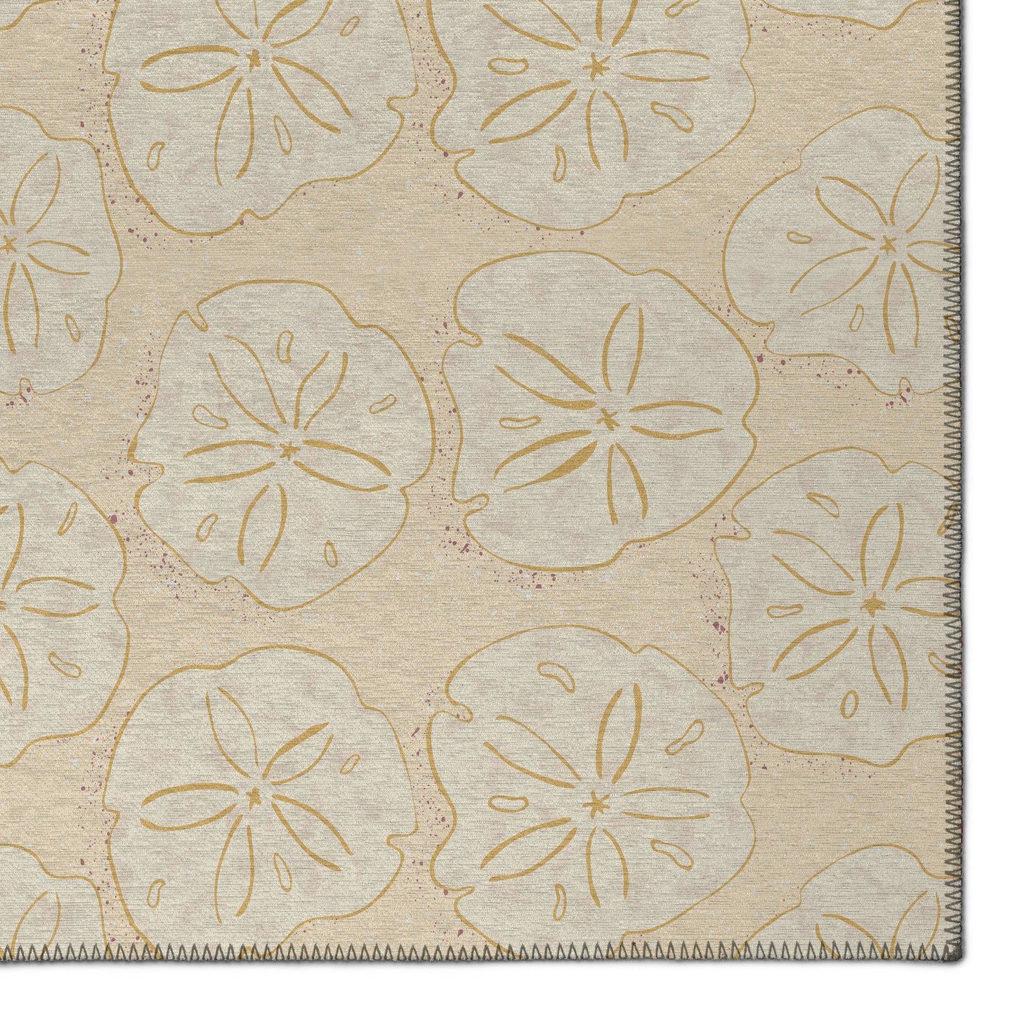 Indoor/Outdoor Seabreeze SZ10 Ivory Washable 8' x 8' Round Rug