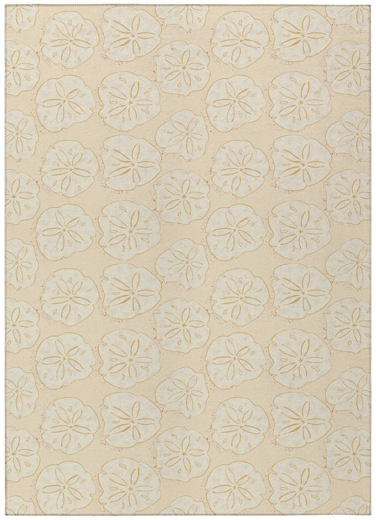 Indoor/Outdoor Seabreeze SZ10 Ivory Washable 8' x 10' Rug