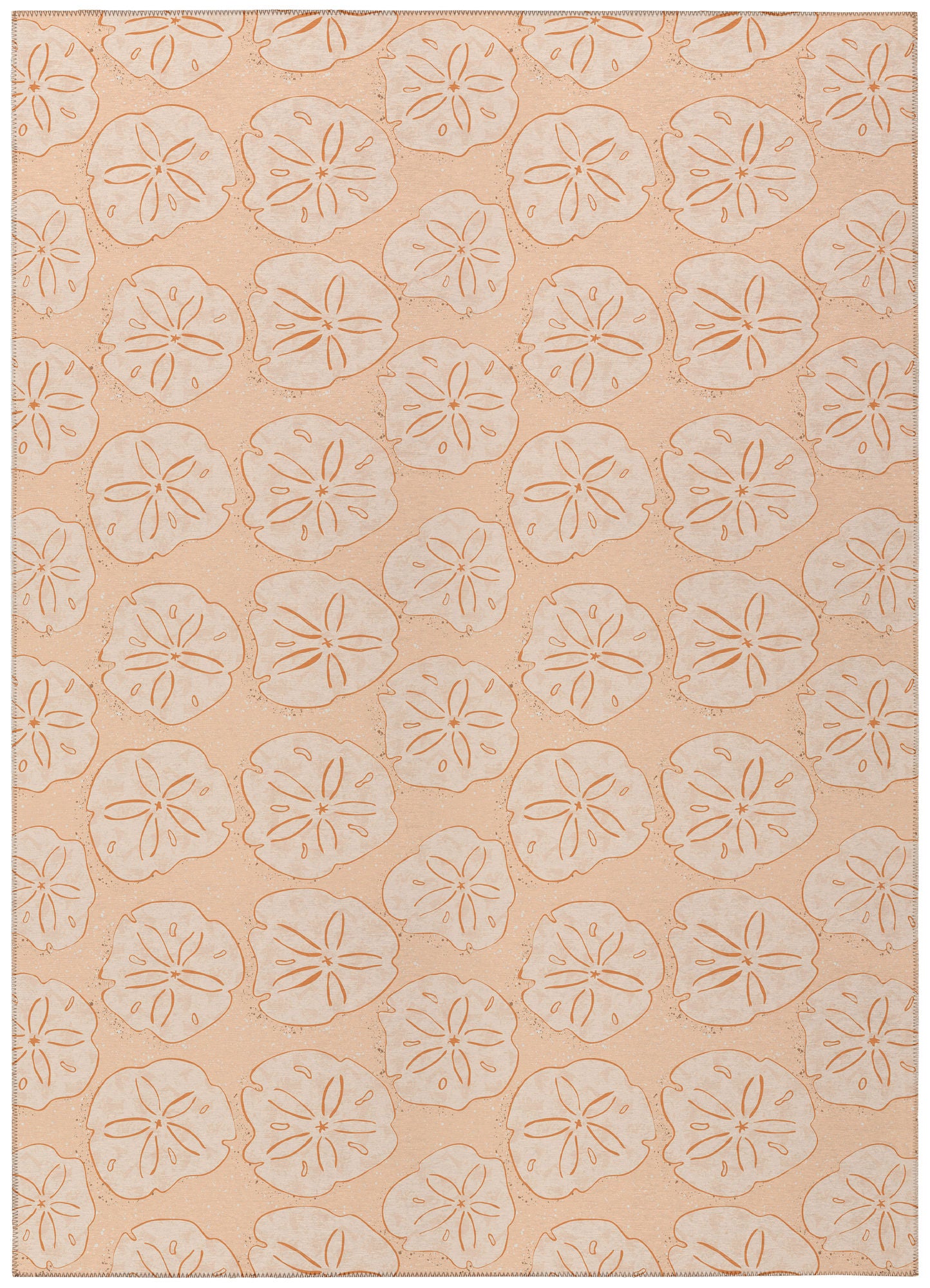 Indoor/Outdoor Seabreeze SZ10 Peach Washable 10' x 14' Rug