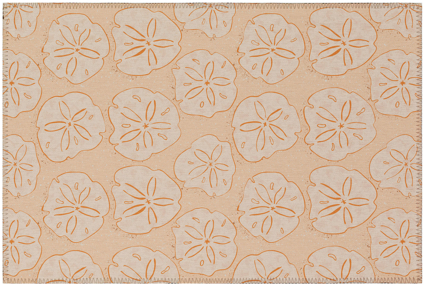 Indoor/Outdoor Seabreeze SZ10 Peach Washable 1'8" x 2'6" Rug