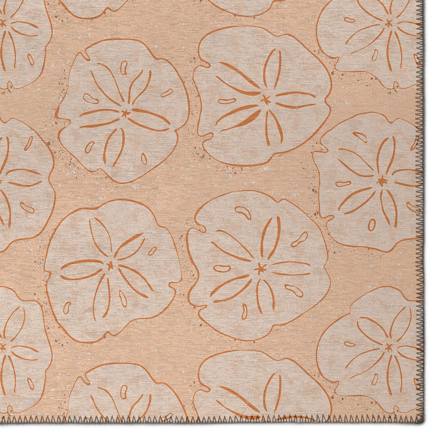 Indoor/Outdoor Seabreeze SZ10 Peach Washable 2'3" x 7'6" Runner Rug