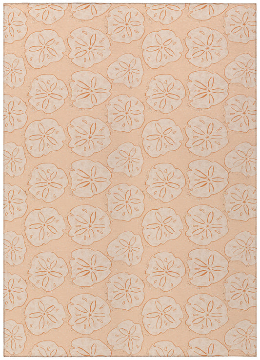 Indoor/Outdoor Seabreeze SZ10 Peach Washable 9' x 12' Rug