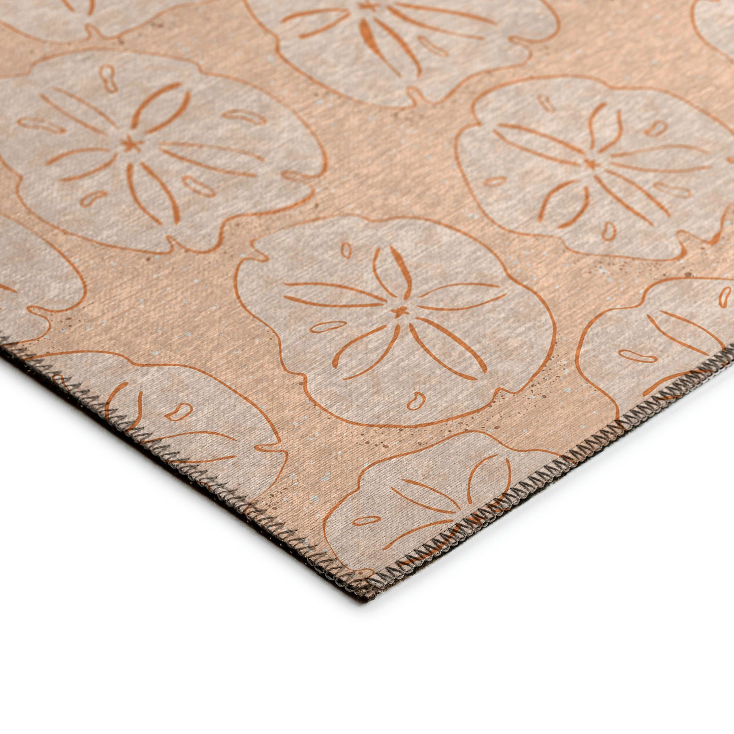 Indoor/Outdoor Seabreeze SZ10 Peach Washable 9' x 12' Rug