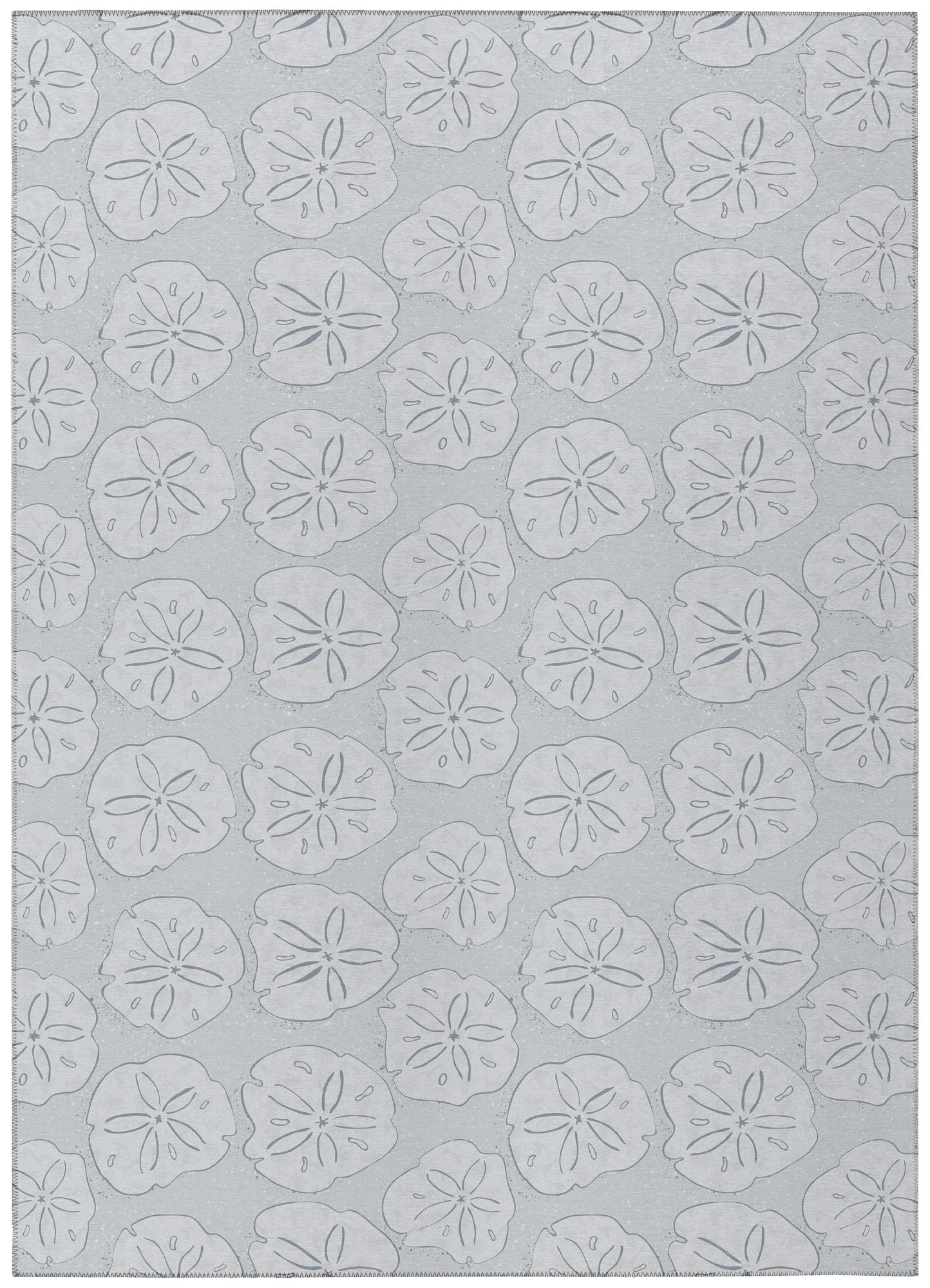Indoor/Outdoor Seabreeze SZ10 Silver Washable 10' x 14' Rug