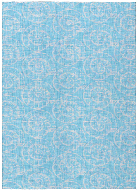Indoor/Outdoor Seabreeze SZ11 Poolside Washable 10' x 14' Rug