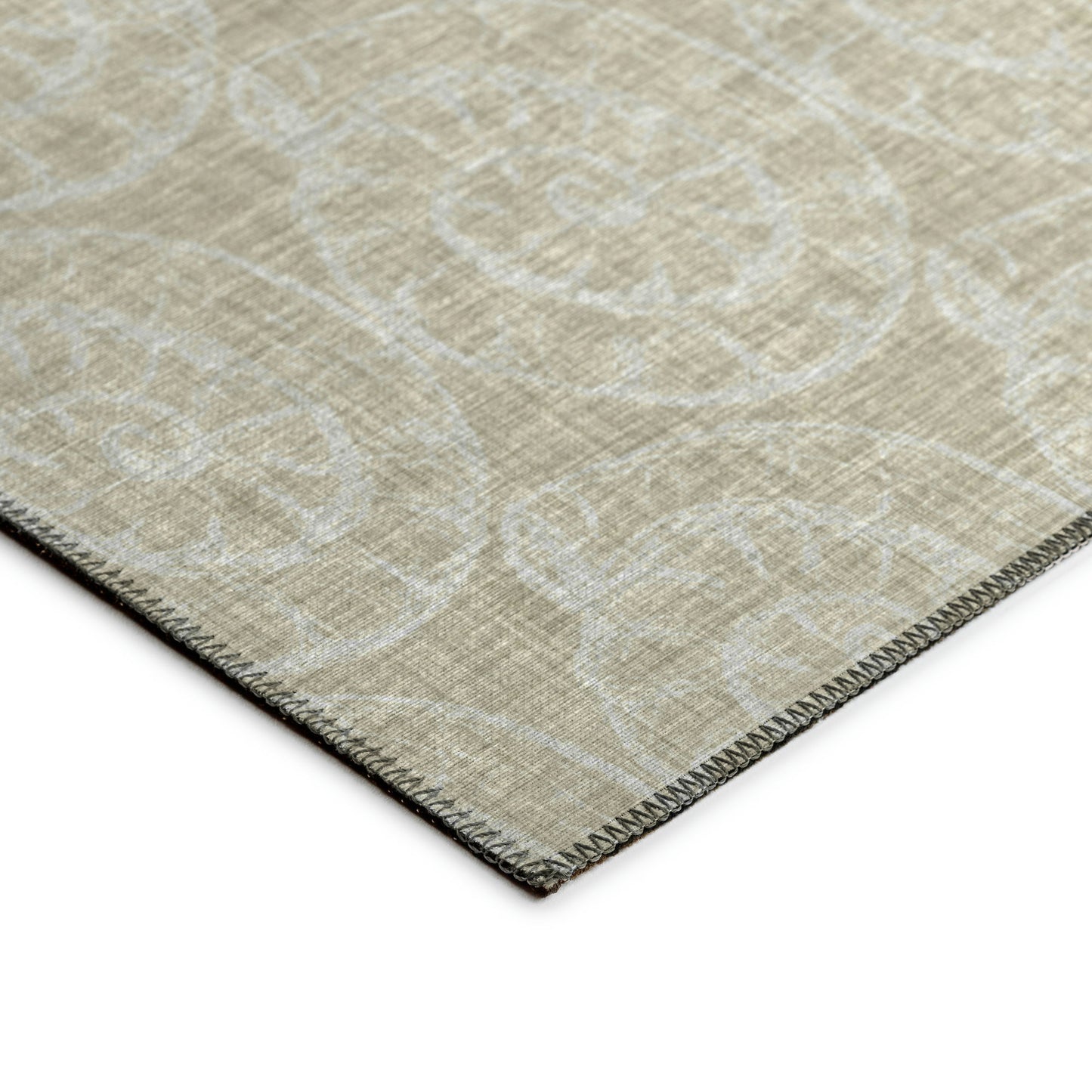 Indoor/Outdoor Seabreeze SZ11 Taupe Washable 9' x 12' Rug