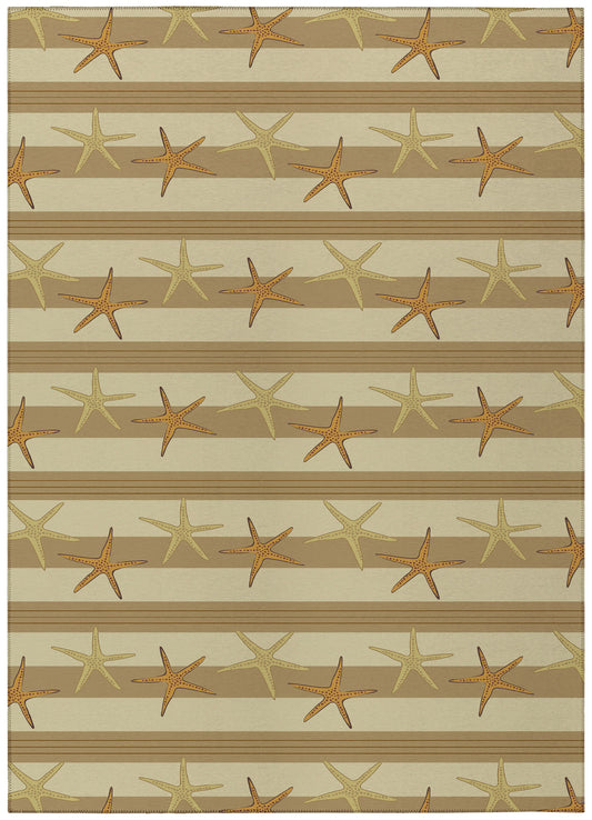 Indoor/Outdoor Seabreeze SZ12 Beige Washable 10' x 14' Rug