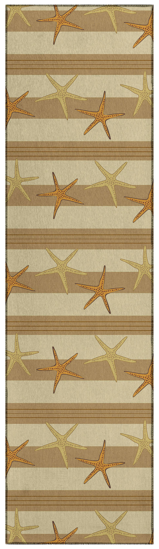 Indoor/Outdoor Seabreeze SZ12 Beige Washable 2'3" x 7'6" Runner Rug