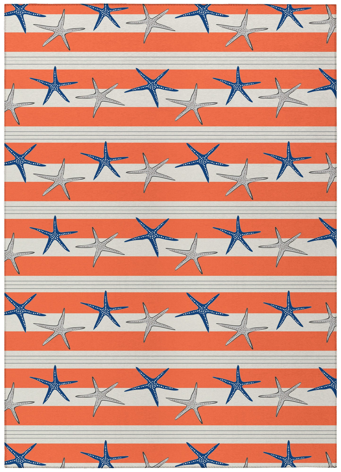 Indoor/Outdoor Seabreeze SZ12 Salmon Washable 8' x 10' Rug