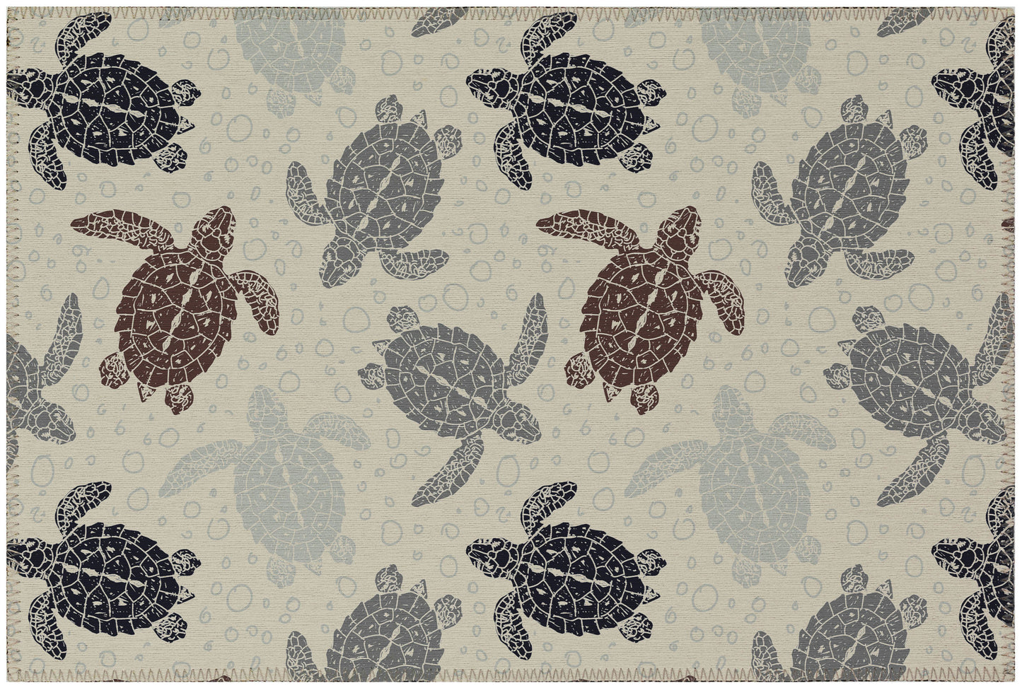 Indoor/Outdoor Seabreeze SZ13 Beige Washable 1'8" x 2'6" Rug