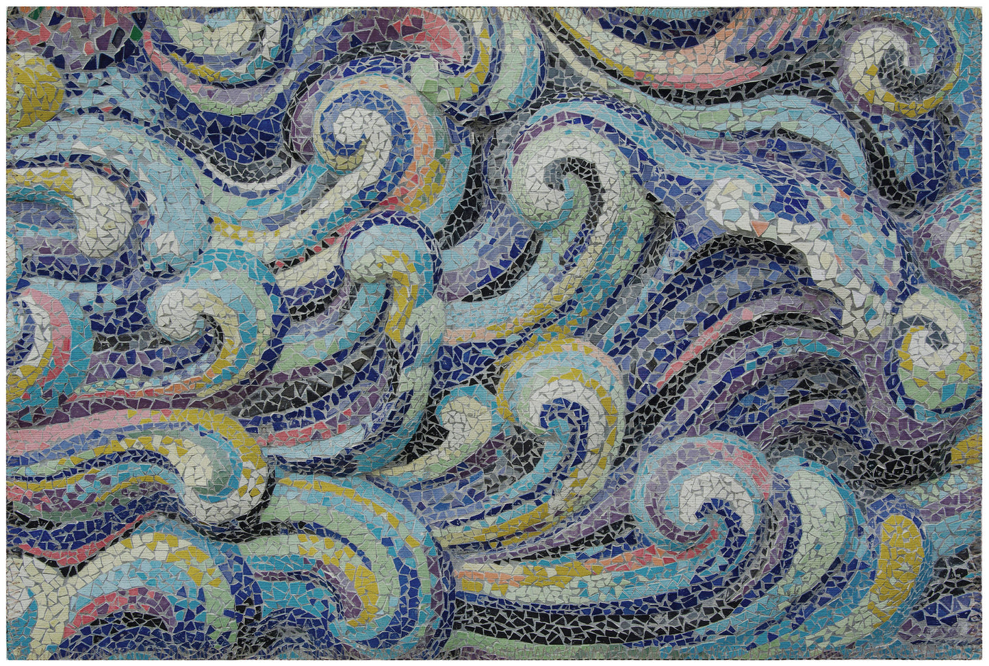 Indoor/Outdoor Seabreeze SZ14 Ink Washable 1'8" x 2'6" Rug