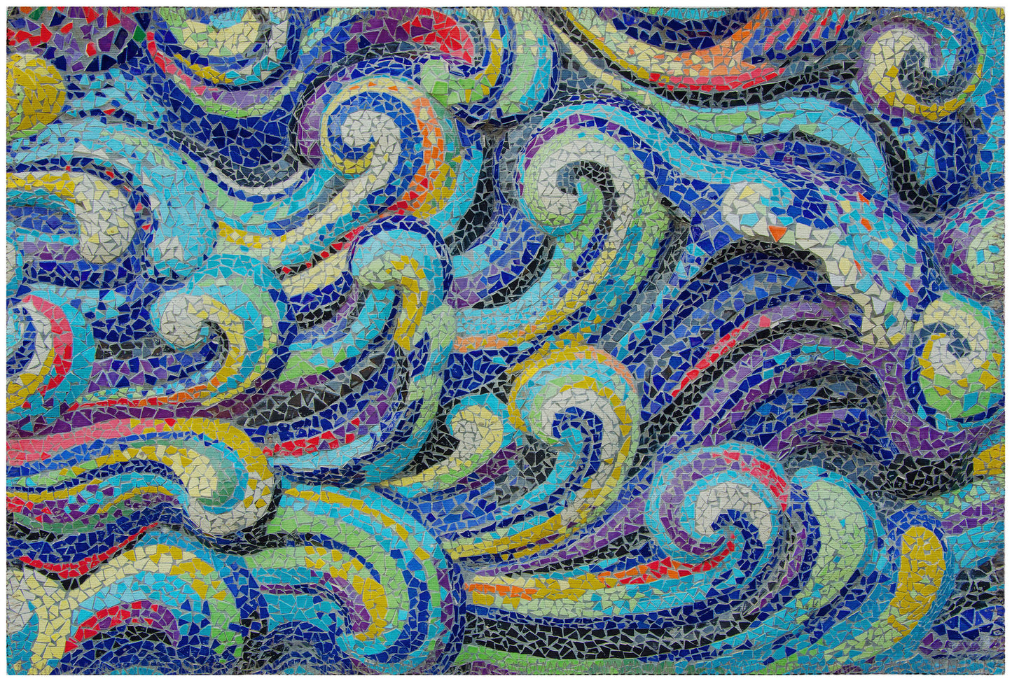 Indoor/Outdoor Seabreeze SZ14 Indigo Washable 1'8" x 2'6" Rug