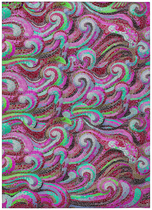 Indoor/Outdoor Seabreeze SZ14 Scarlett Washable 10' x 14' Rug