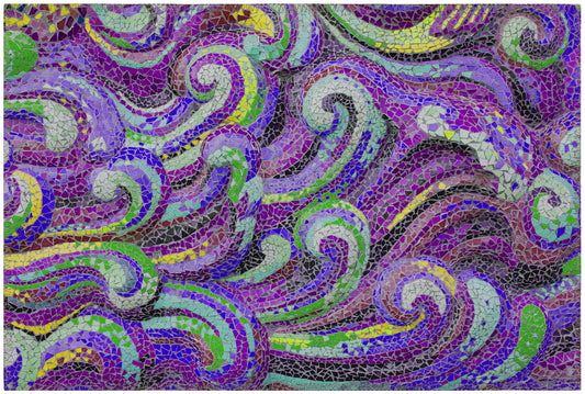 Indoor/Outdoor Seabreeze SZ14 Violet Washable 1'8" x 2'6" Rug