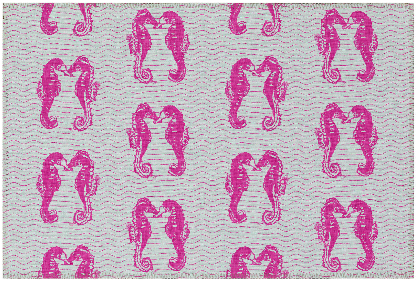 Indoor/Outdoor Seabreeze SZ15 Flamingo Washable 1'8" x 2'6" Rug