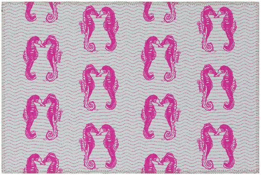 Indoor/Outdoor Seabreeze SZ15 Flamingo Washable 1'8" x 2'6" Rug