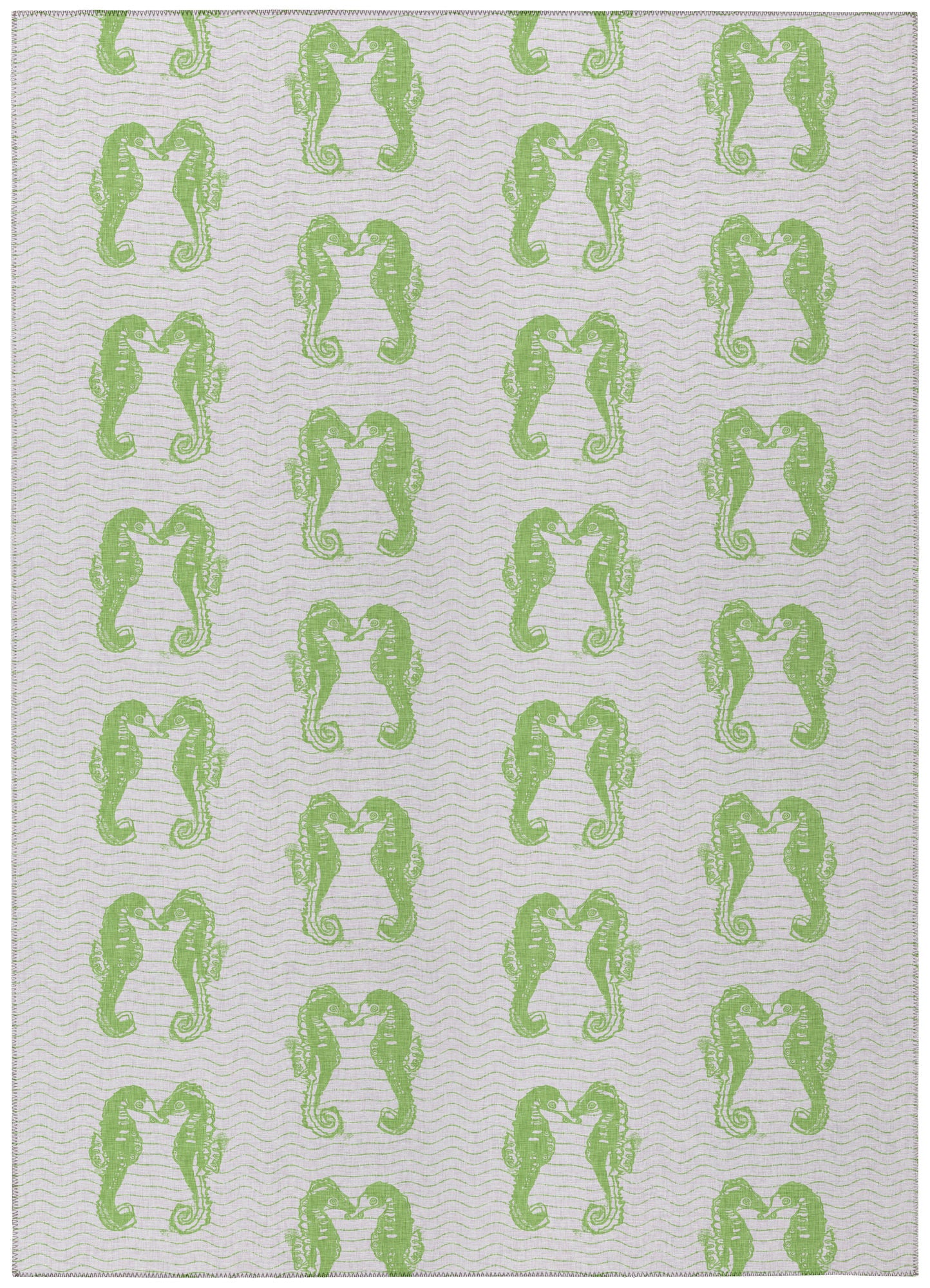 Indoor/Outdoor Seabreeze SZ15 Lime-In Washable 10' x 14' Rug