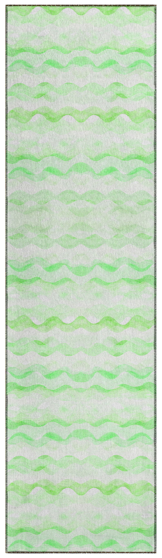 Indoor/Outdoor Seabreeze SZ16 Cactus Washable 2'3" x 7'6" Runner Rug