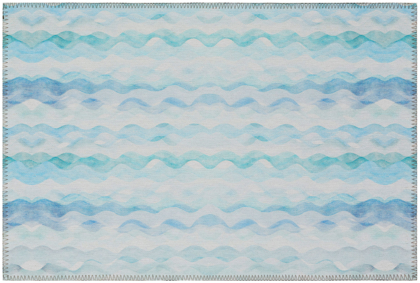 Indoor/Outdoor Seabreeze SZ16 Denim Washable 1'8" x 2'6" Rug