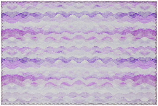 Indoor/Outdoor Seabreeze SZ16 Violet Washable 1'8" x 2'6" Rug
