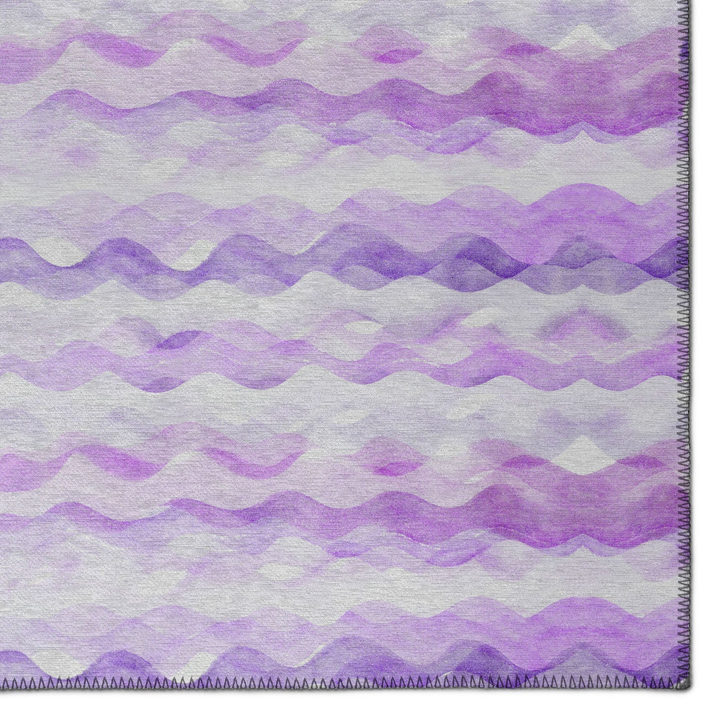 Indoor/Outdoor Seabreeze SZ16 Violet Washable 2'3" x 7'6" Runner Rug