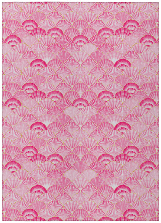 Indoor/Outdoor Seabreeze SZ2 Blush Washable 10' x 14' Rug