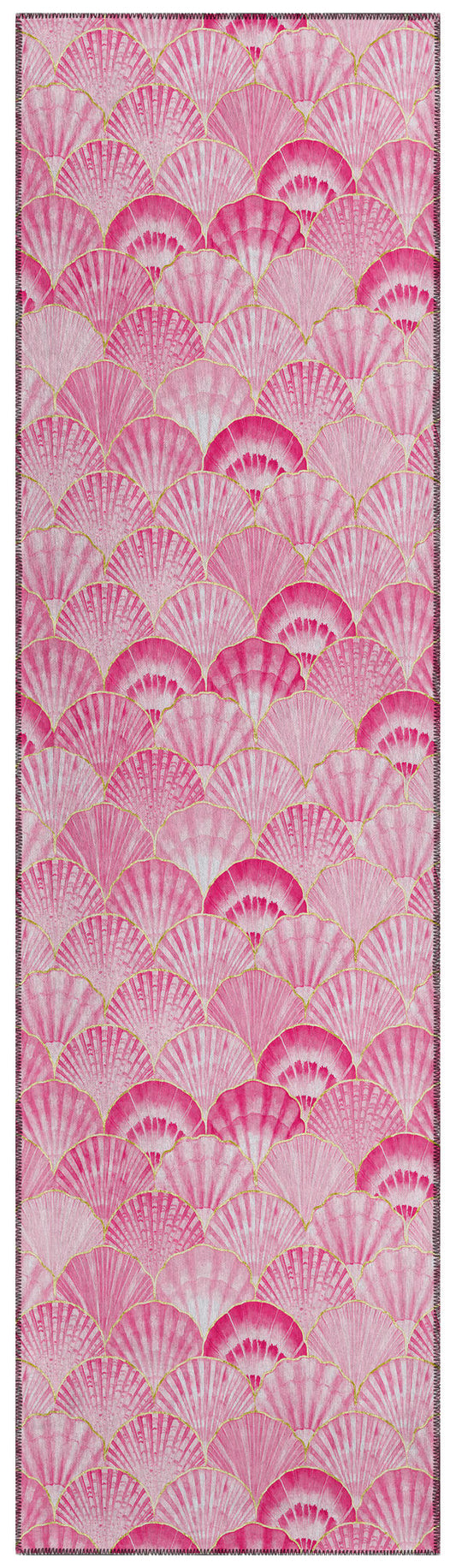 Indoor/Outdoor Seabreeze SZ2 Blush Washable 2'3" x 7'6" Runner Rug