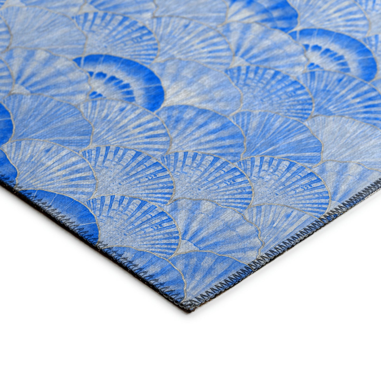 Indoor/Outdoor Seabreeze SZ2 Navy Washable 8' x 8' Round Rug