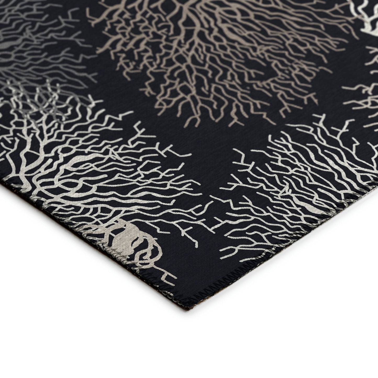 Indoor/Outdoor Seabreeze SZ3 Black Washable 3' x 5' Rug