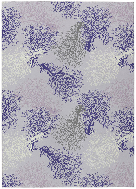 Indoor/Outdoor Seabreeze SZ3 Lavender Washable 10' x 14' Rug