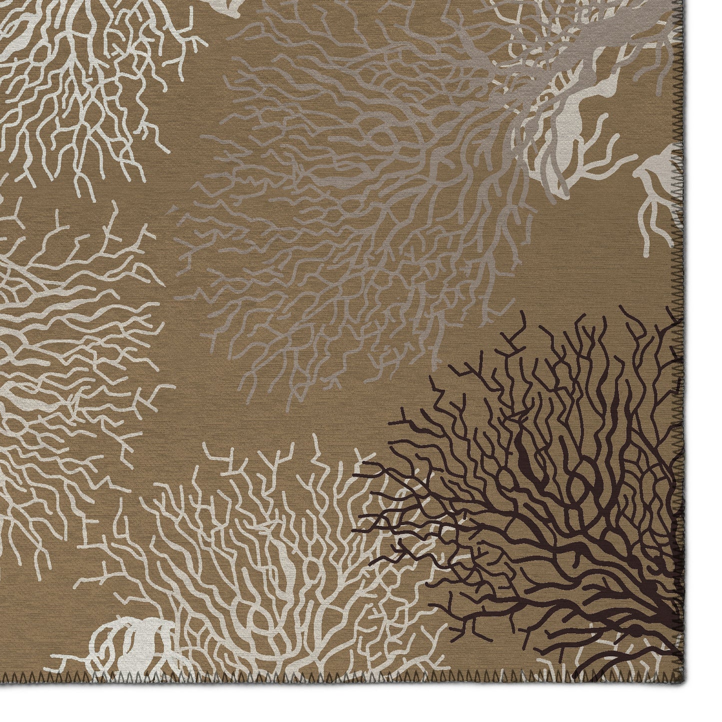 Indoor/Outdoor Seabreeze SZ3 Taupe Washable 9' x 12' Rug