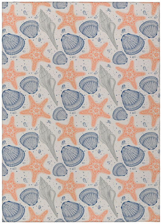 Indoor/Outdoor Seabreeze SZ4 Flax Washable 10' x 14' Rug