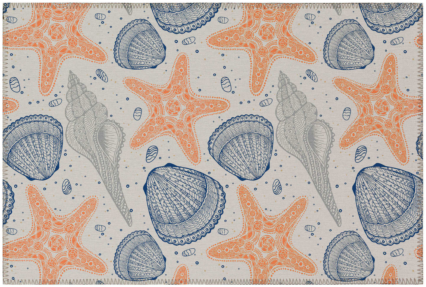 Indoor/Outdoor Seabreeze SZ4 Flax Washable 1'8" x 2'6" Rug