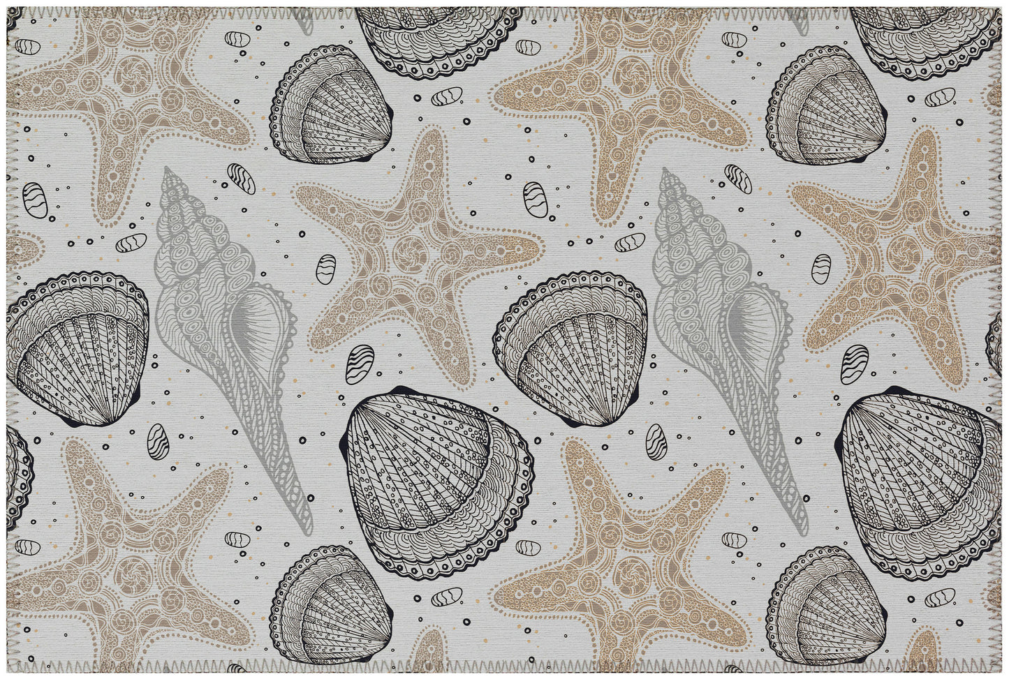 Indoor/Outdoor Seabreeze SZ4 Silver Washable 1'8" x 2'6" Rug