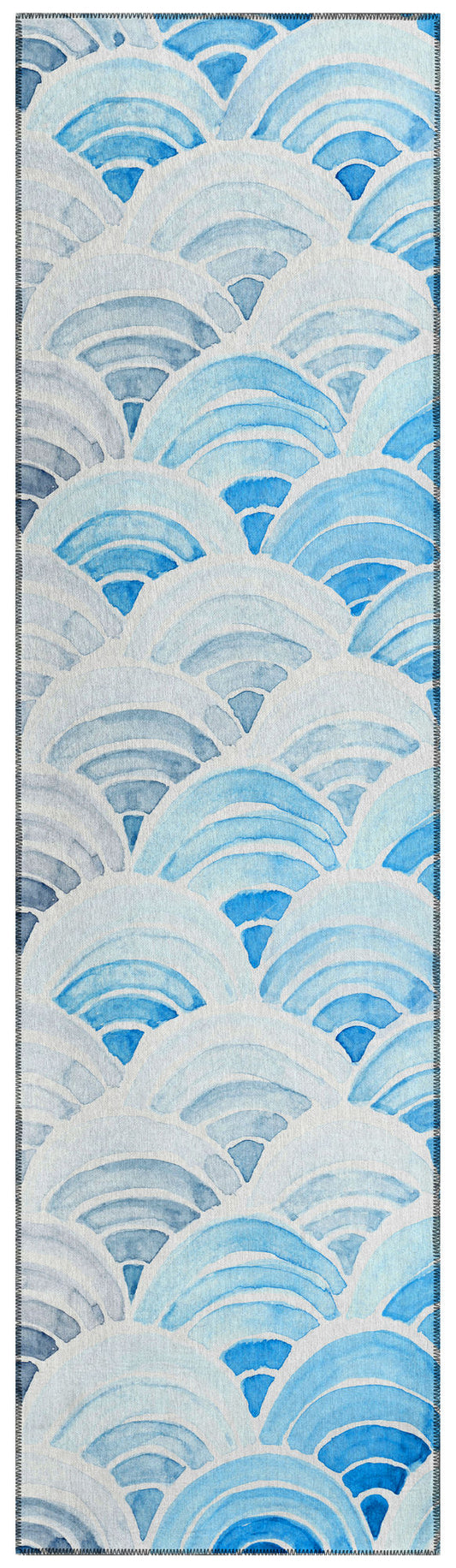 Indoor/Outdoor Seabreeze SZ5 Poolside Washable 2'3" x 7'6" Runner Rug