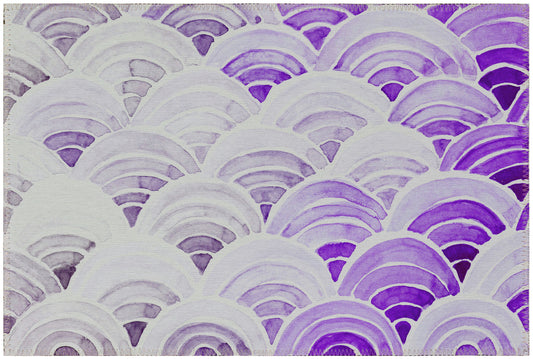 Indoor/Outdoor Seabreeze SZ5 Violet Washable 1'8" x 2'6" Rug