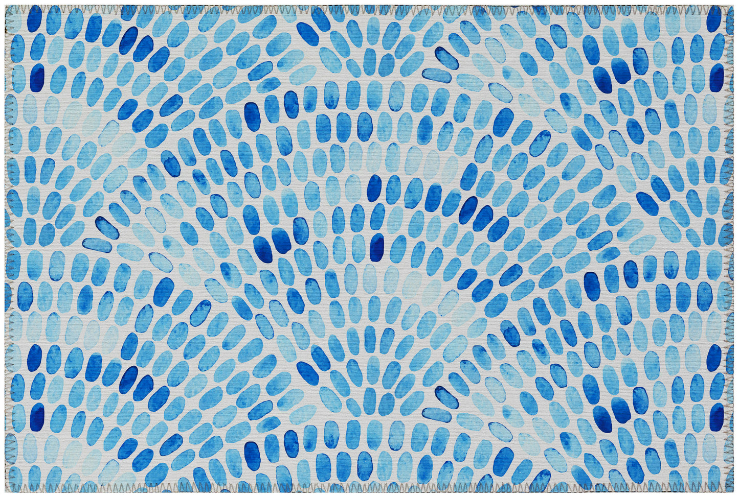 Indoor/Outdoor Seabreeze SZ7 Indigo Washable 1'8" x 2'6" Rug