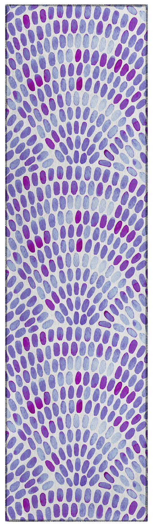 Indoor/Outdoor Seabreeze SZ7 Lavender Washable 2'3" x 7'6" Runner Rug
