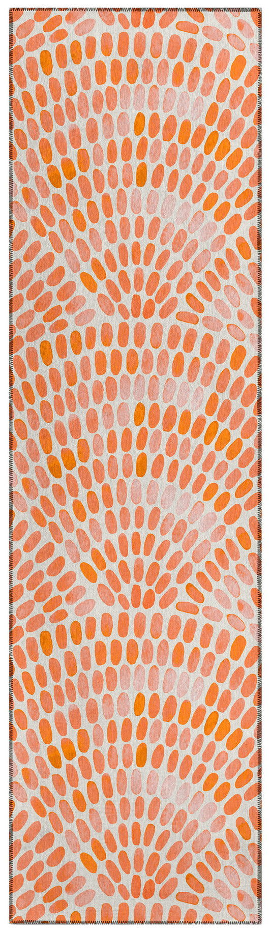Indoor/Outdoor Seabreeze SZ7 Salmon Washable 2'3" x 7'6" Runner Rug