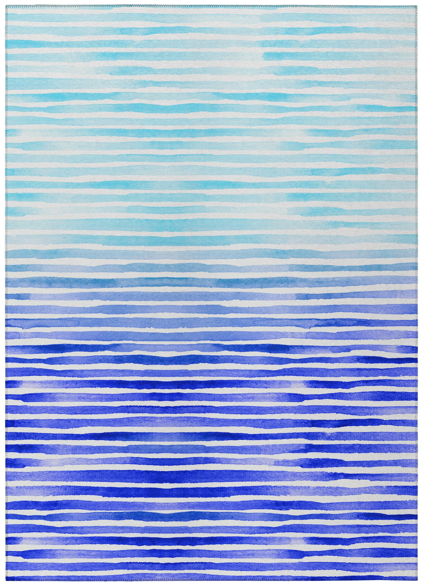 Indoor/Outdoor Seabreeze SZ8 Navy Washable 3' x 5' Rug