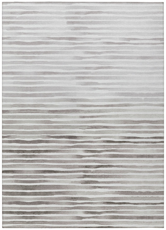 Indoor/Outdoor Seabreeze SZ8 Pewter Washable 10' x 14' Rug