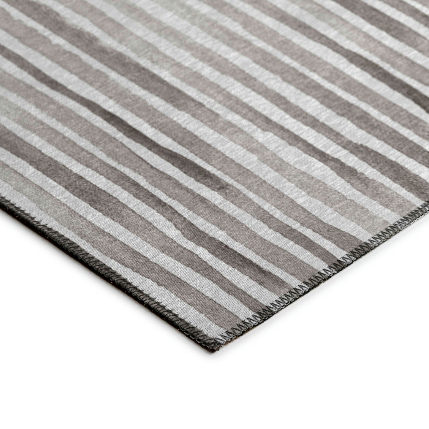Indoor/Outdoor Seabreeze SZ8 Pewter Washable 1'8" x 2'6" Rug