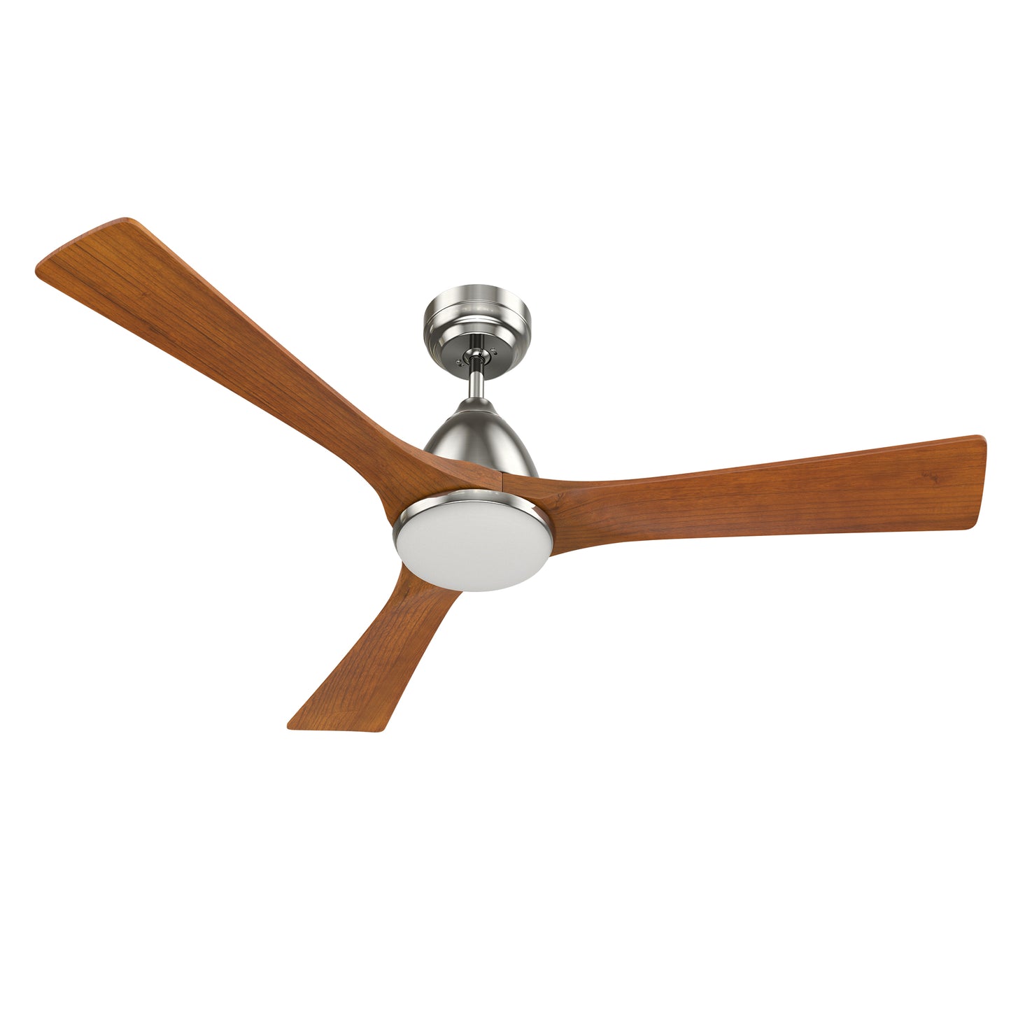 Perry 52 Inch 3-Blade Smart Ceiling Fan - Silver