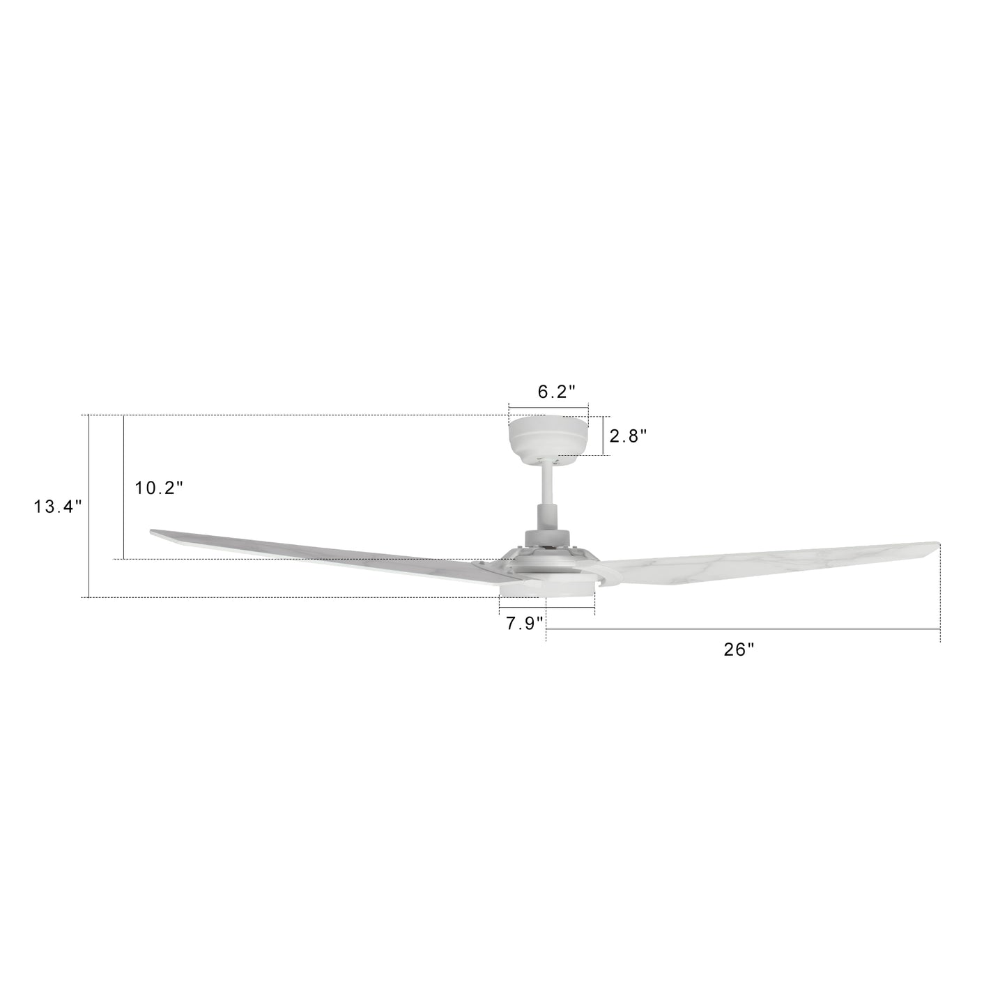Kaj 52-Inch Indoor/Outdoor Smart Ceiling Fan