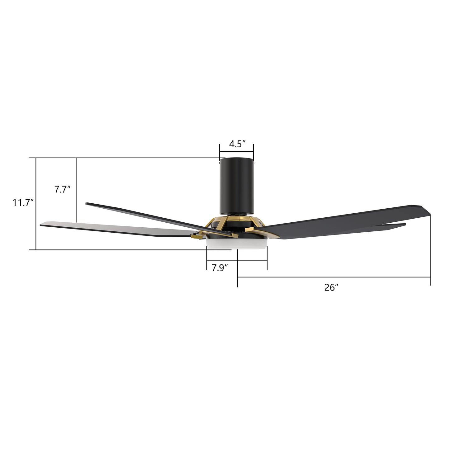 Woodrow 52 Inch 5-Blade Smart Ceiling Fan