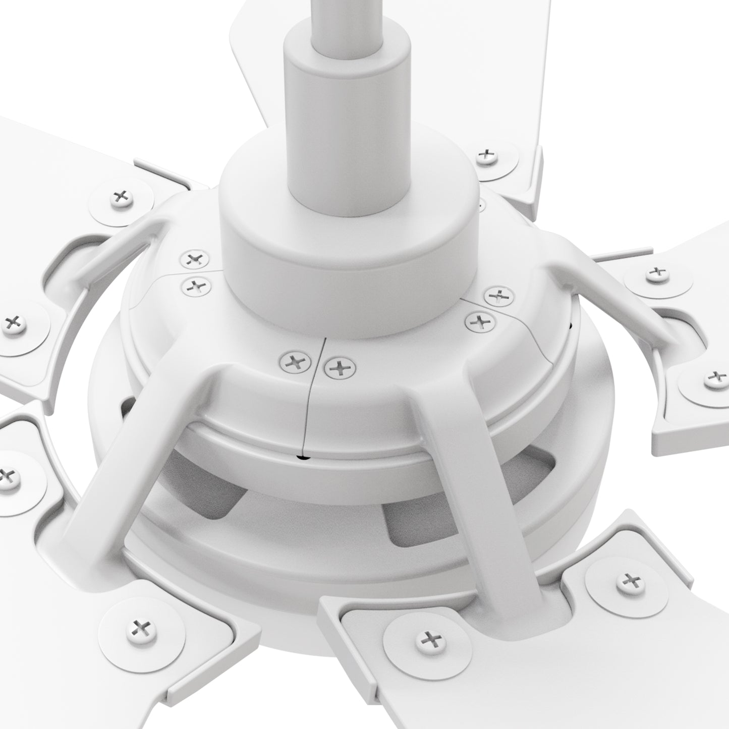 Woodrow 52 Inch 5-Blade Smart Ceiling Fan - White/White