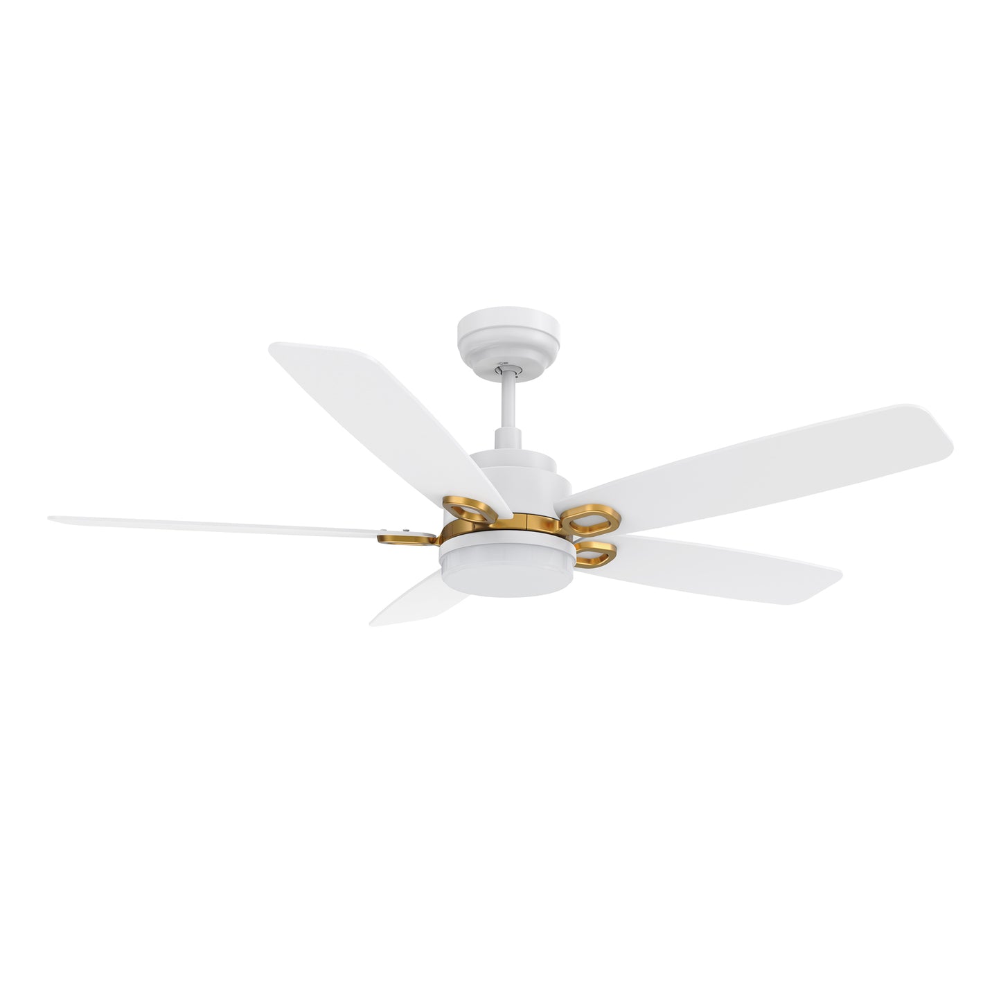 Peyton 52 Inch 5-Blade Smart Ceiling Fan - White