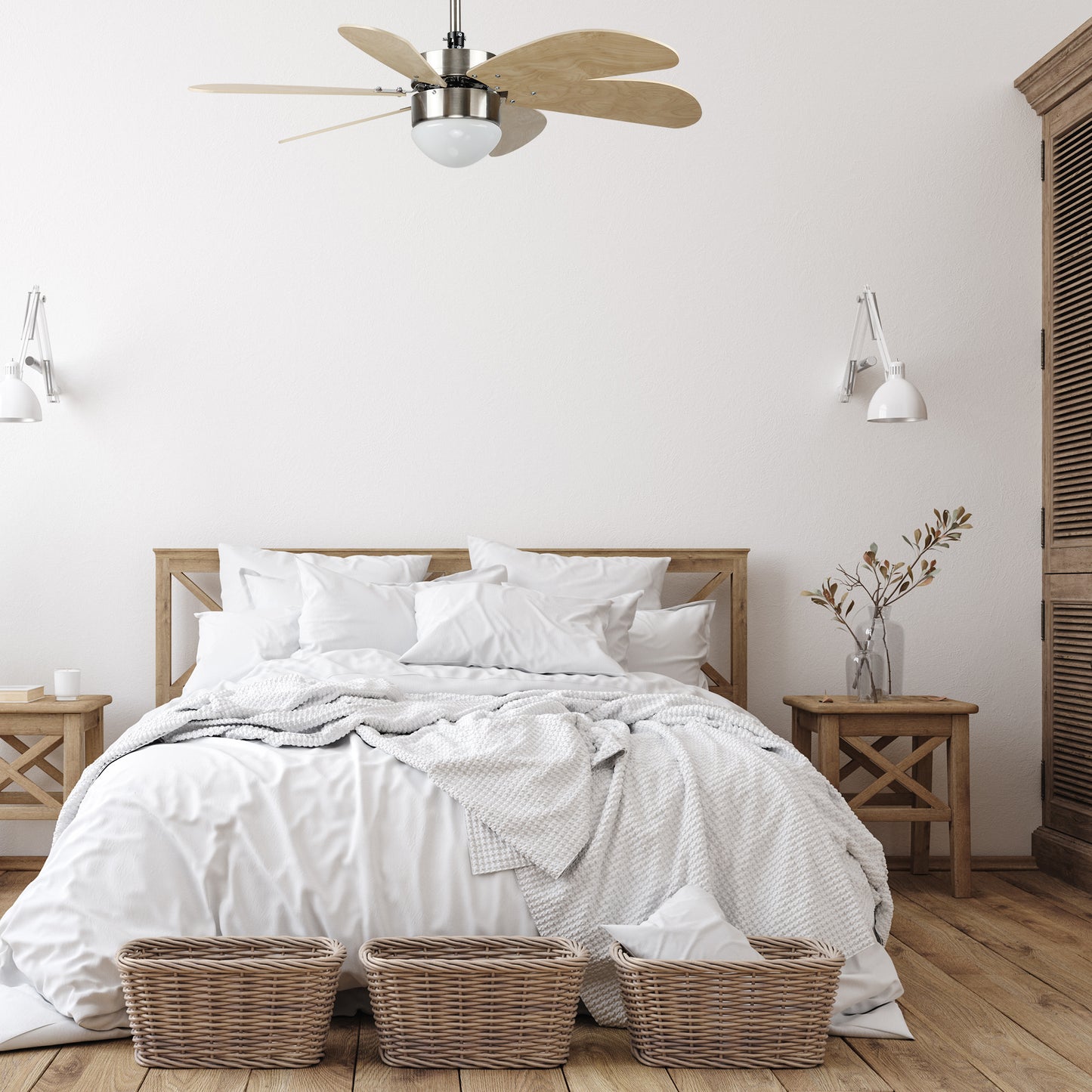 Metanoia 38 Inch 6-Blade Smart Ceiling Fan - Silver