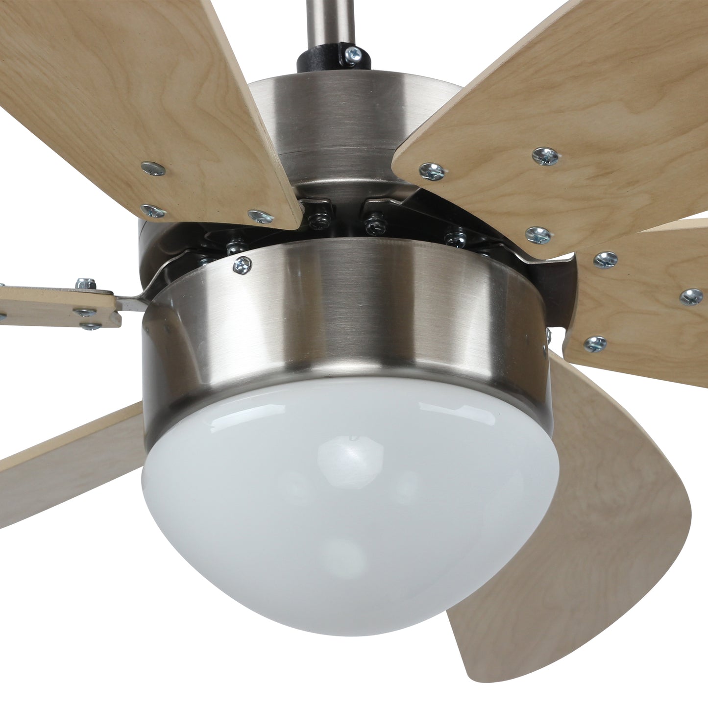 Metanoia 38 Inch 6-Blade Smart Ceiling Fan - Silver