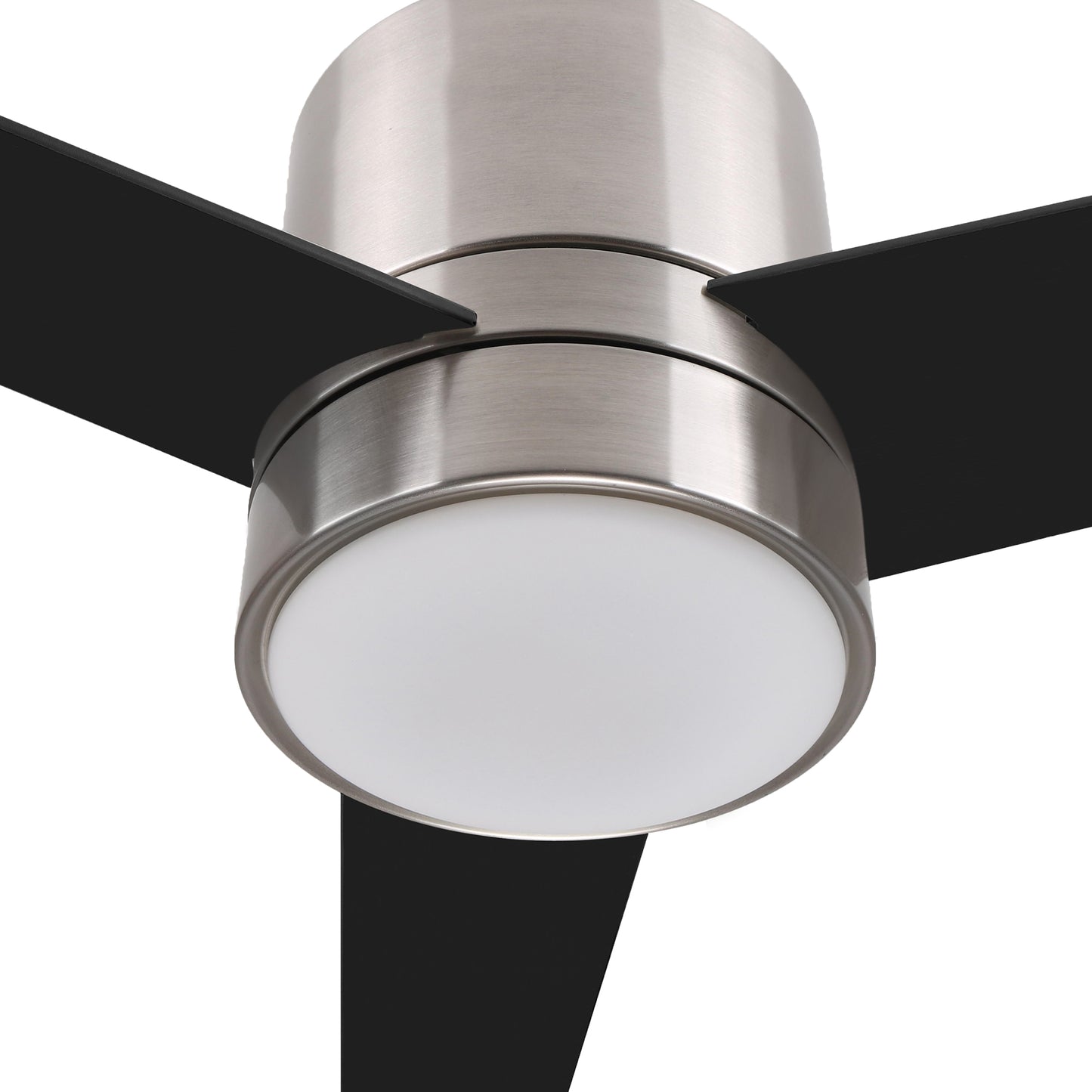Raiden 52 Inch 3-Blade Smart Ceiling Fan - Silver/Black & Light Wood
